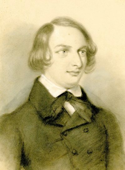 Henry Wadsworth Longfellow by Wilhelm Hendrik Franquinet, 1839